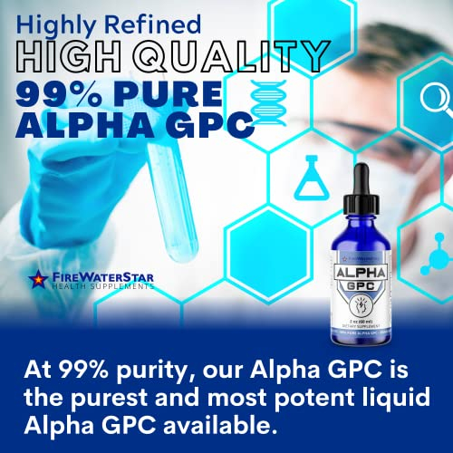 Foto 4 pulgar | Suplemento Líquido Firewaterstar Alpha Gpc, 300 Mg, 60 Ml, 30 Días - Venta Internacional.