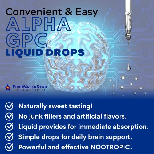 Foto 6 pulgar | Suplemento Líquido Firewaterstar Alpha Gpc, 300 Mg, 60 Ml, 30 Días - Venta Internacional.