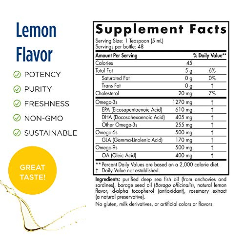 Foto 3 pulgar | Suplemento Nordic Naturals Proefa 3-6-9 Sabor Limón 240 Ml - Venta Internacional.