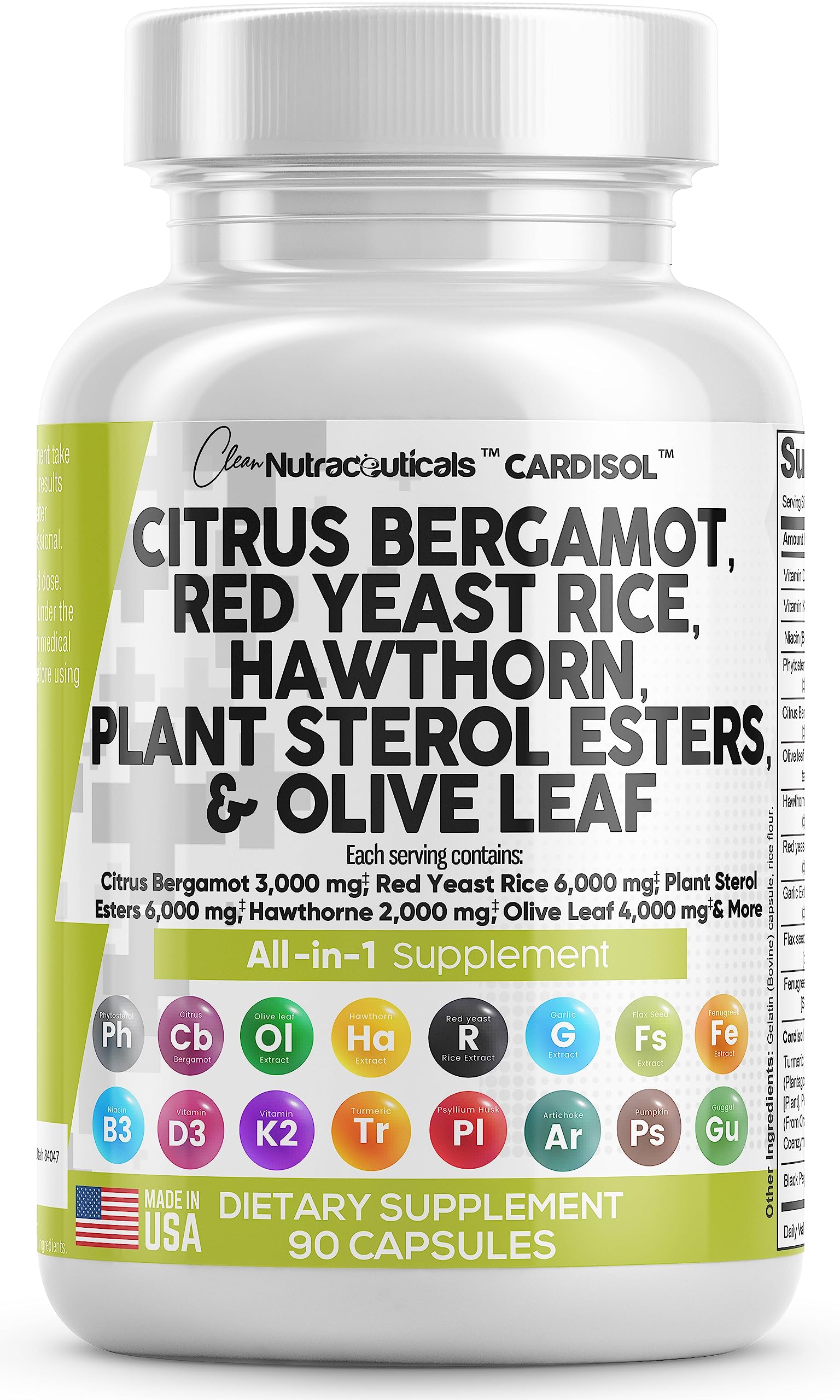 Foto 1 | Suplemento Clean Nutraceuticals, Cítricos Y Bergamota, 3000 Mg, Red Y - Venta Internacional.