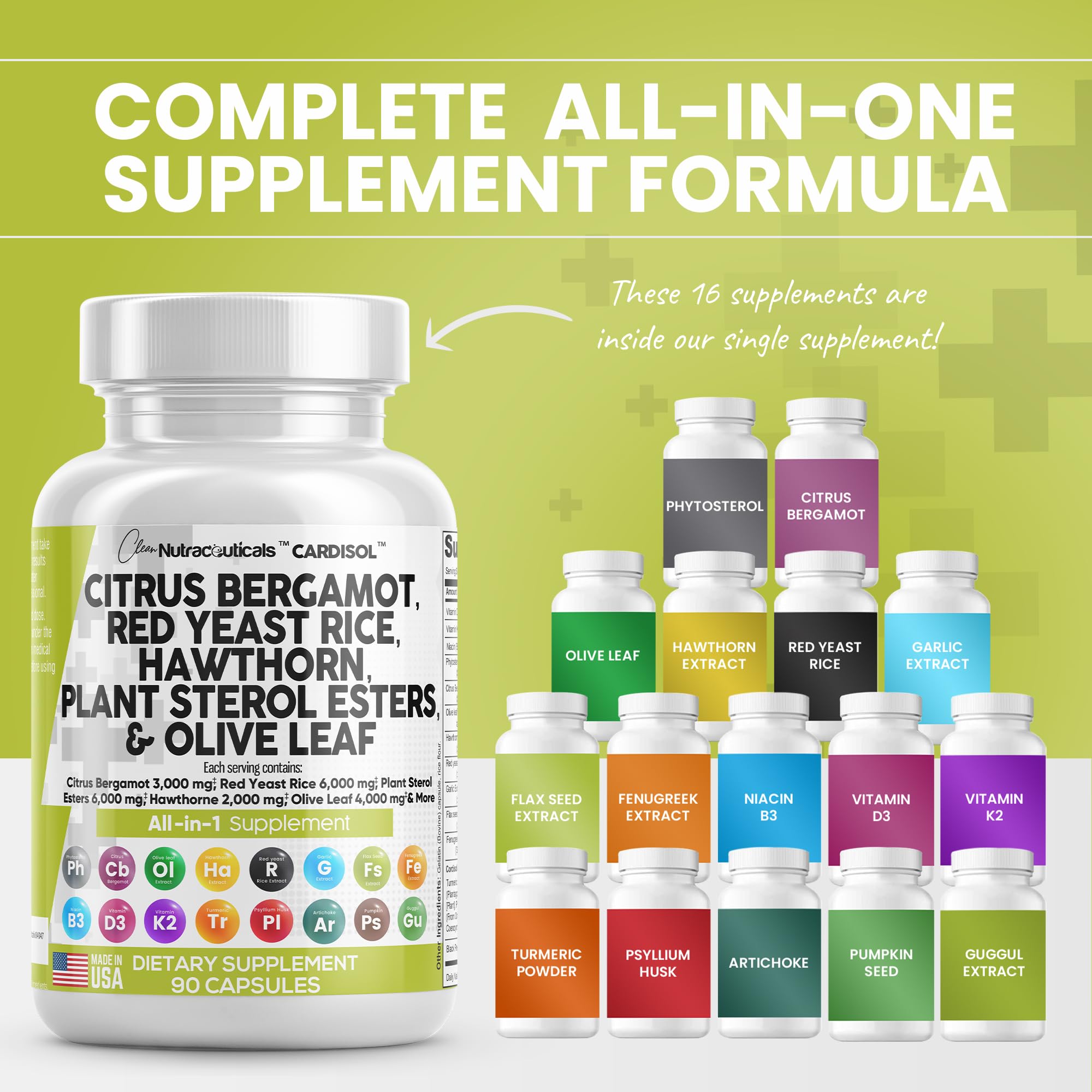 Foto 3 pulgar | Suplemento Clean Nutraceuticals, Cítricos Y Bergamota, 3000 Mg, Red Y - Venta Internacional.