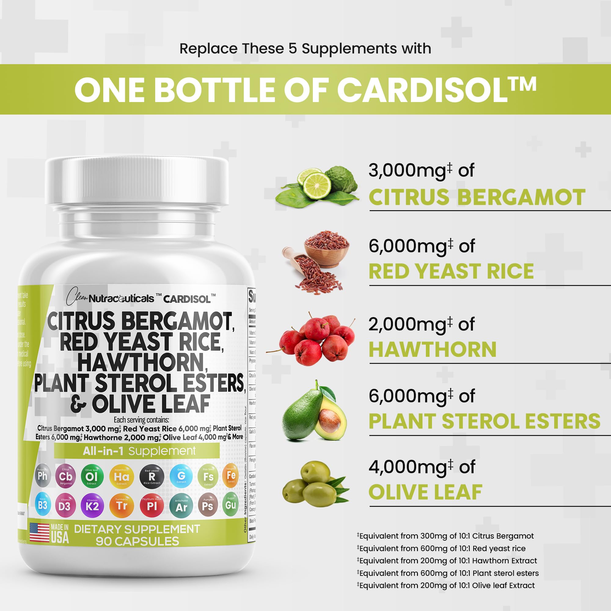 Foto 4 pulgar | Suplemento Clean Nutraceuticals, Cítricos Y Bergamota, 3000 Mg, Red Y - Venta Internacional.