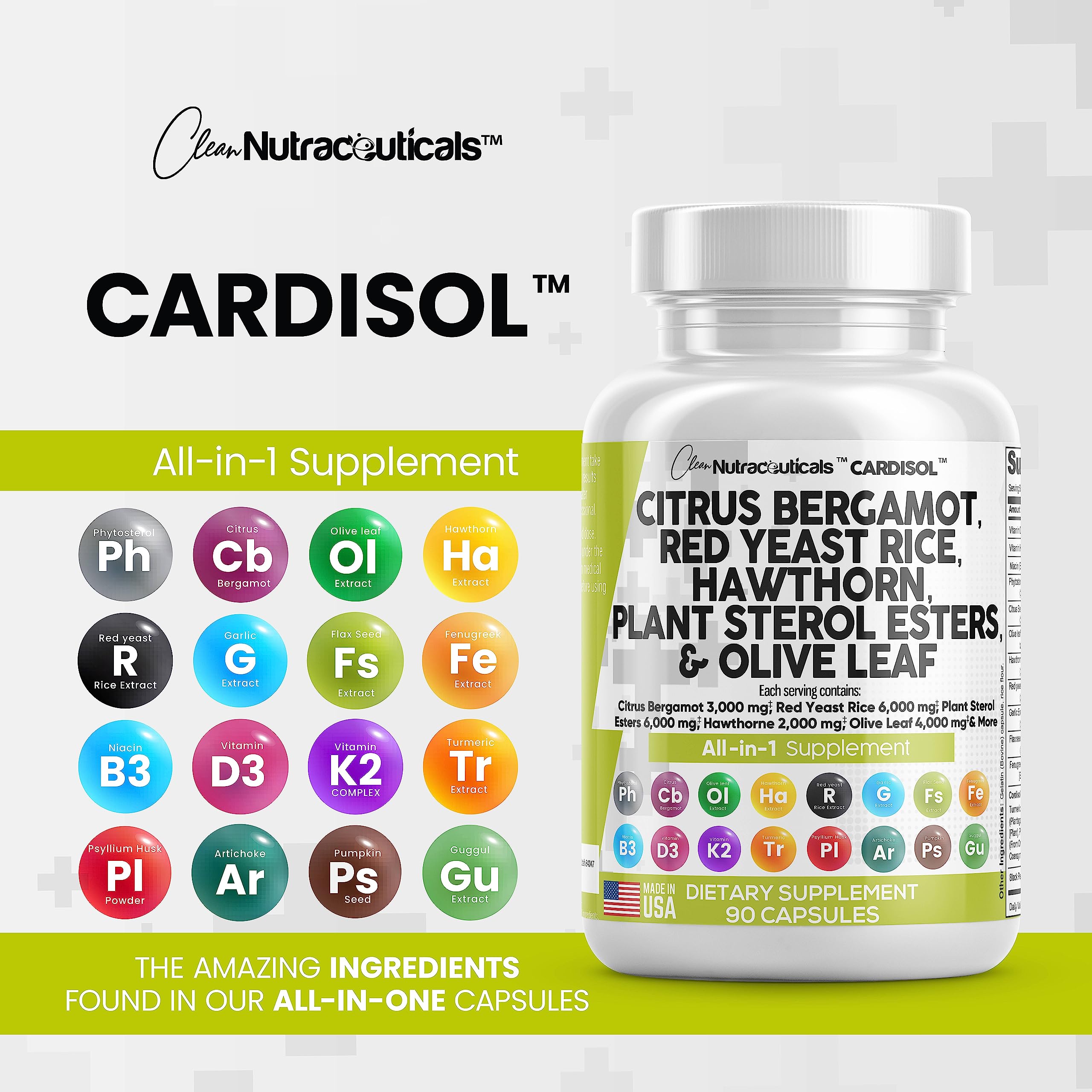 Foto 7 pulgar | Suplemento Clean Nutraceuticals, Cítricos Y Bergamota, 3000 Mg, Red Y - Venta Internacional.