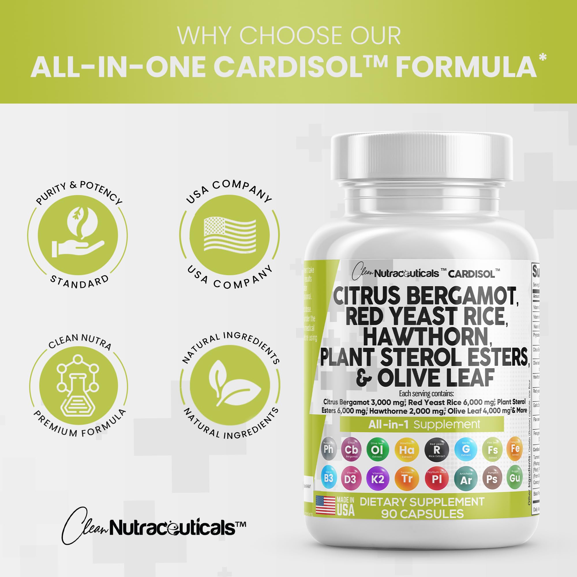 Foto 7 | Suplemento Clean Nutraceuticals, Cítricos Y Bergamota, 3000 Mg, Red Y - Venta Internacional.