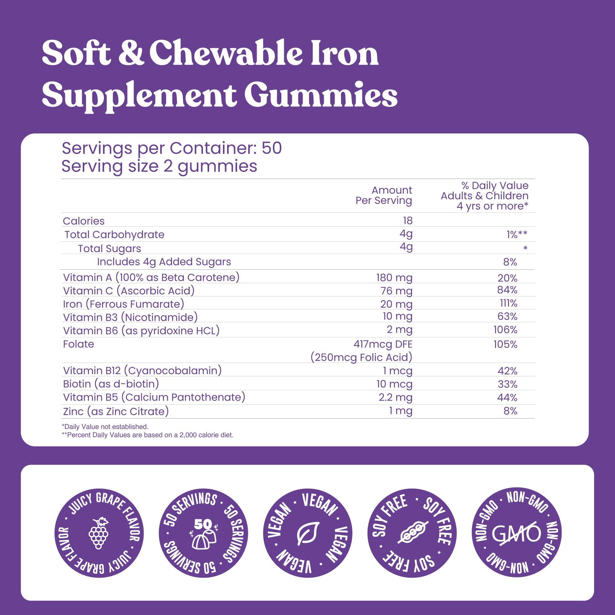 Foto 3 pulgar | Suplementos De Gomitas De Hierro Fully Nutrition Para Adultos (mujeres) - Venta Internacional.