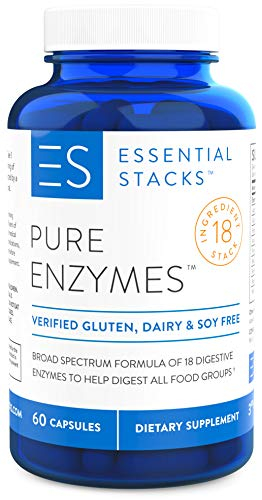 Suplemento Essential Stacks Pure Digestive Enzymes 60 Cápsulas - Venta Internacional.