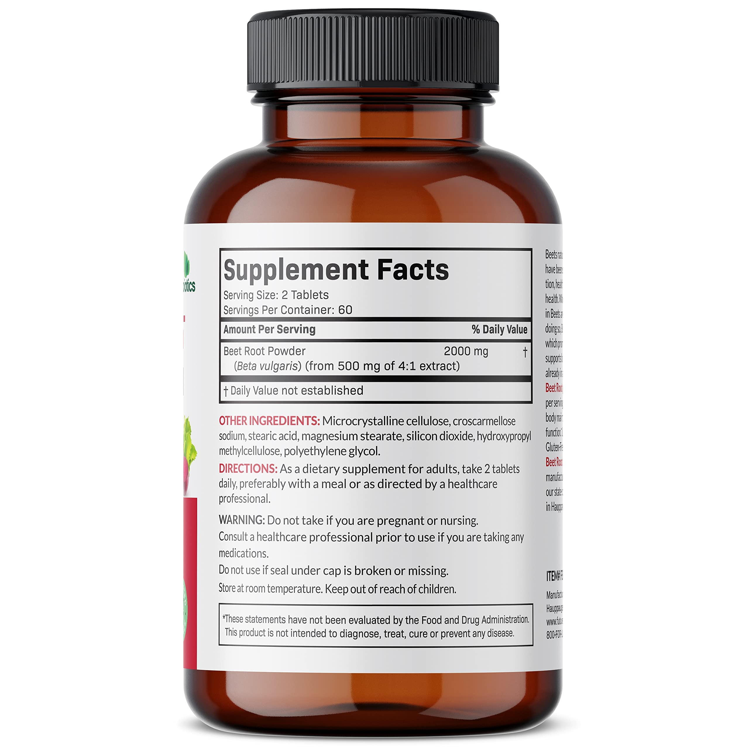 Foto 3 pulgar | Suplemento Futurebiotics De Raíz De Remolacha De 2000 Mg Extra Fuerte - Venta Internacional.