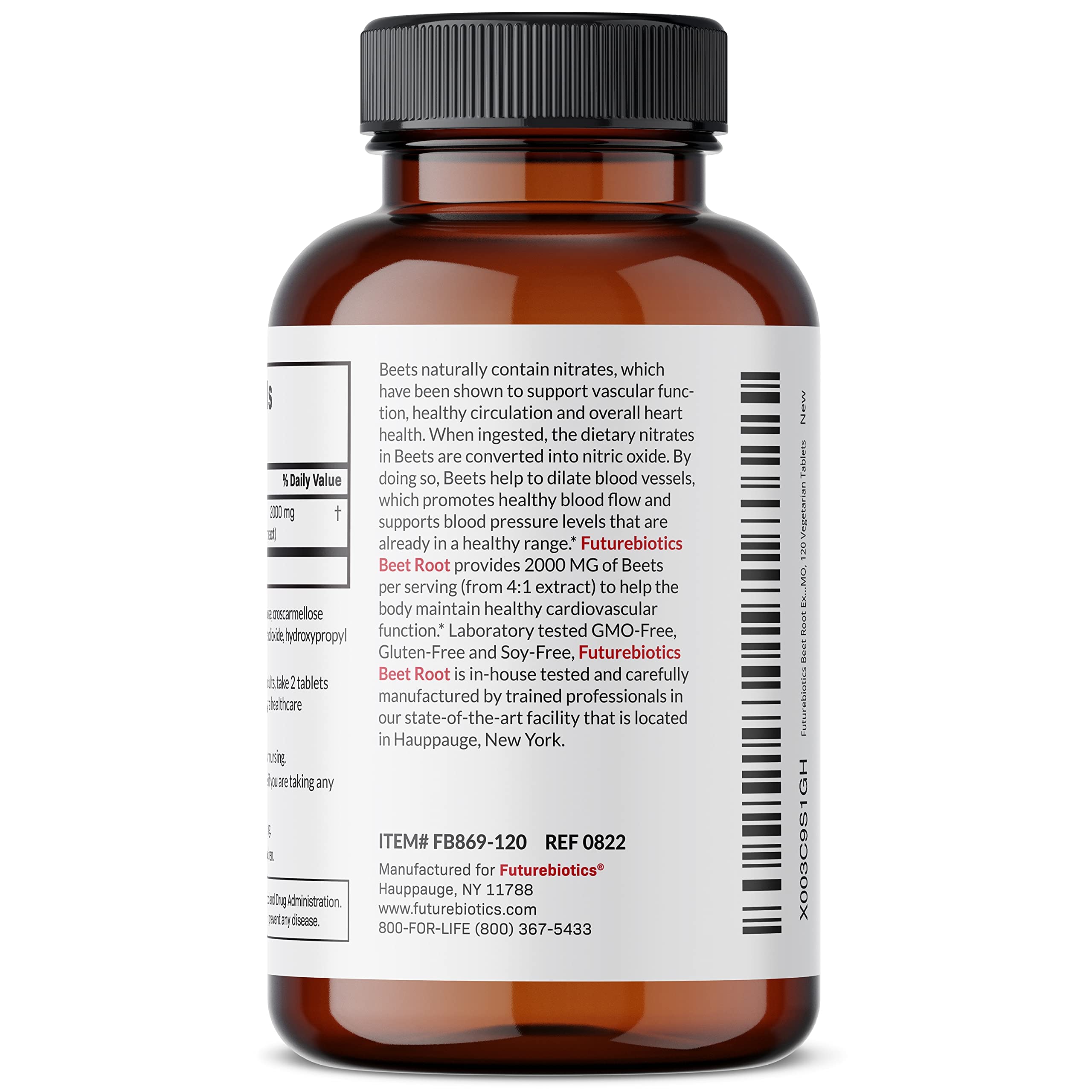 Foto 6 pulgar | Suplemento Futurebiotics De Raíz De Remolacha De 2000 Mg Extra Fuerte - Venta Internacional.
