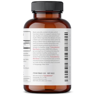 Foto 5 | Suplemento Futurebiotics De Raíz De Remolacha De 2000 Mg Extra Fuerte - Venta Internacional.