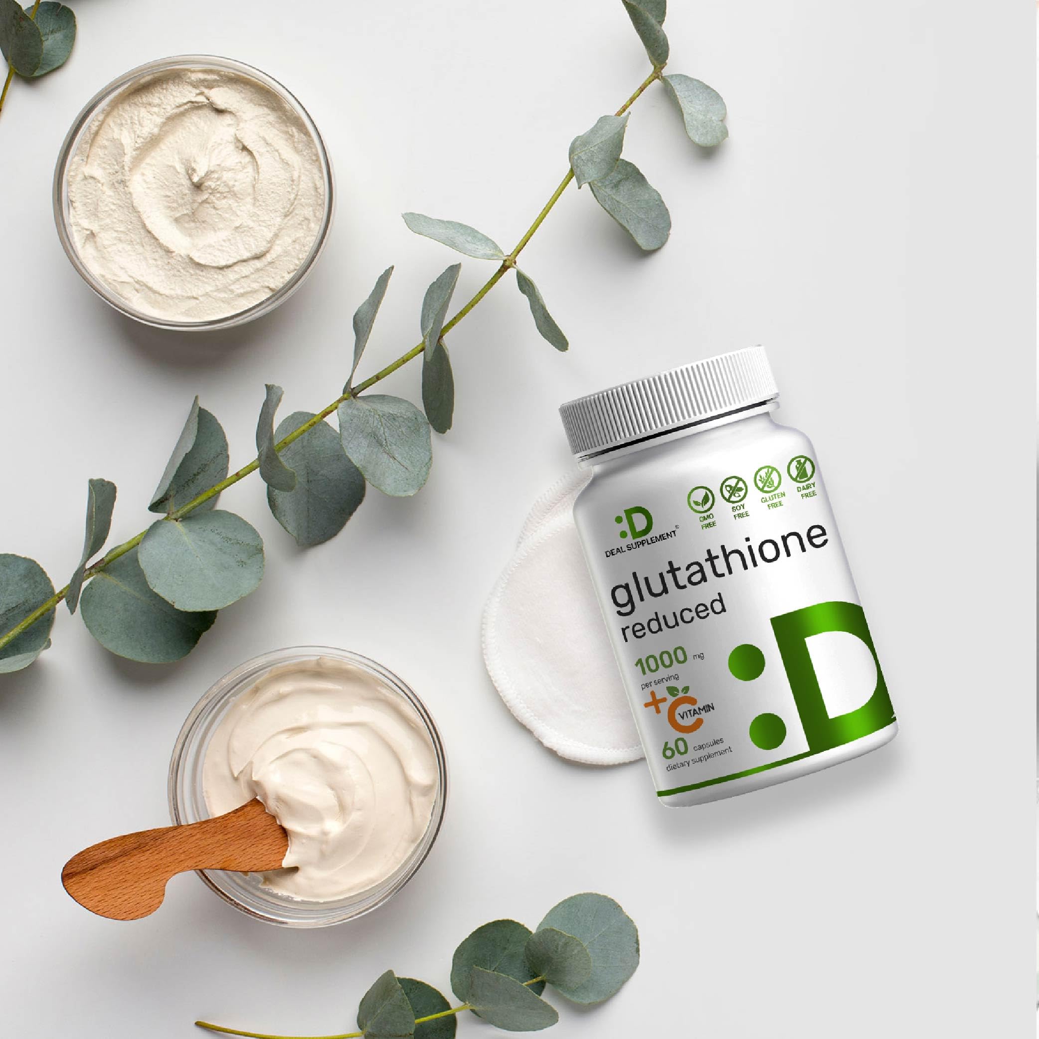 Foto 6 pulgar | Suplemento de Glutatión 1000 Mg Con Vitamina C - Venta Internacional