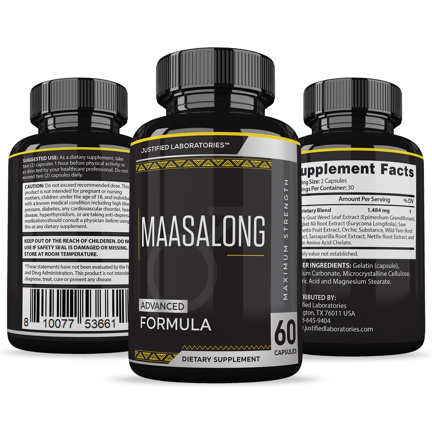 Foto 6 | Maasalong Advanced Men's Health Formula 120 Cápsulas (paquete De 2) - Venta Internacional.
