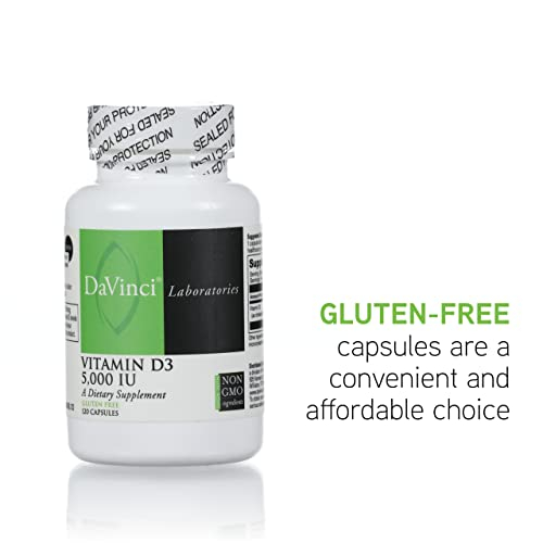 Foto 5 | Suplemento Davinci Labs De Vitamina D3 5000 Ui 120 Cápsulas - Venta Internacional.