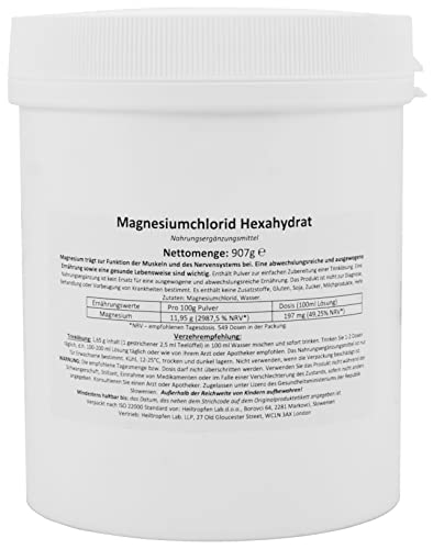 Foto 3 pulgar | Cloruro De Magnesio Hexahidratado De Grado Farmacéutico 0,907 Kg - Venta Internacional.