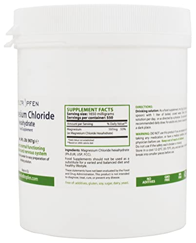 Foto 4 pulgar | Cloruro De Magnesio Hexahidratado De Grado Farmacéutico 0,907 Kg - Venta Internacional.