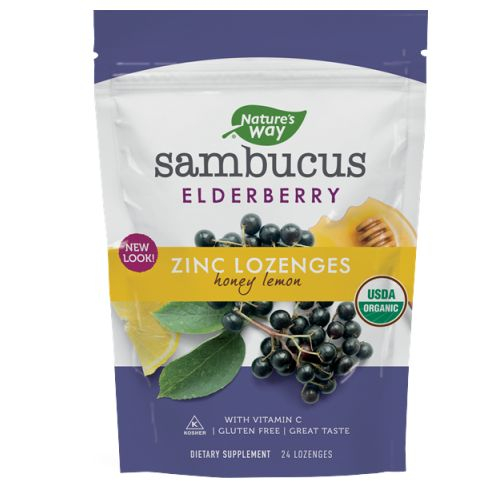 Foto 2 pulgar | Suplemento Nature's Way, Pastillas De Sambucus Y Zinc, 24 Pastillas X - Venta Internacional.