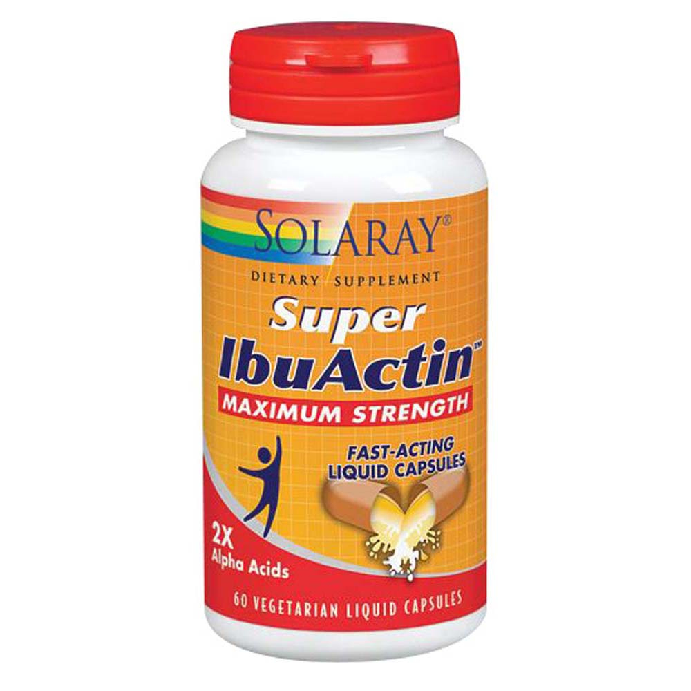Foto 2 pulgar | Suplemento Solaray Super Ibuactin 60 Cápsulas De Máxima Potencia - Venta Internacional.