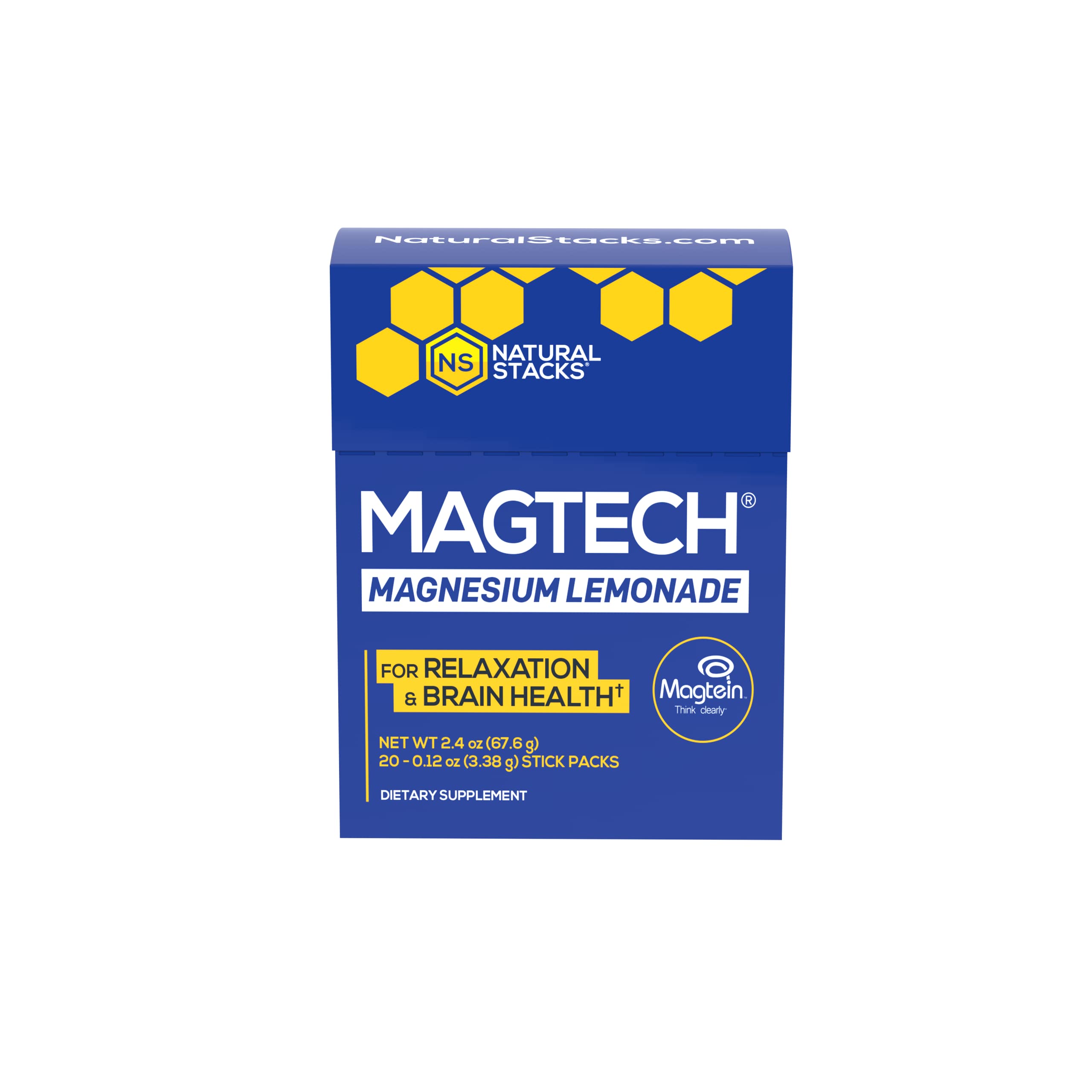 Foto 3 pulgar | Suplemento De Magnesio Natural Stacks Magtech Lemonade Drink - Venta Internacional.