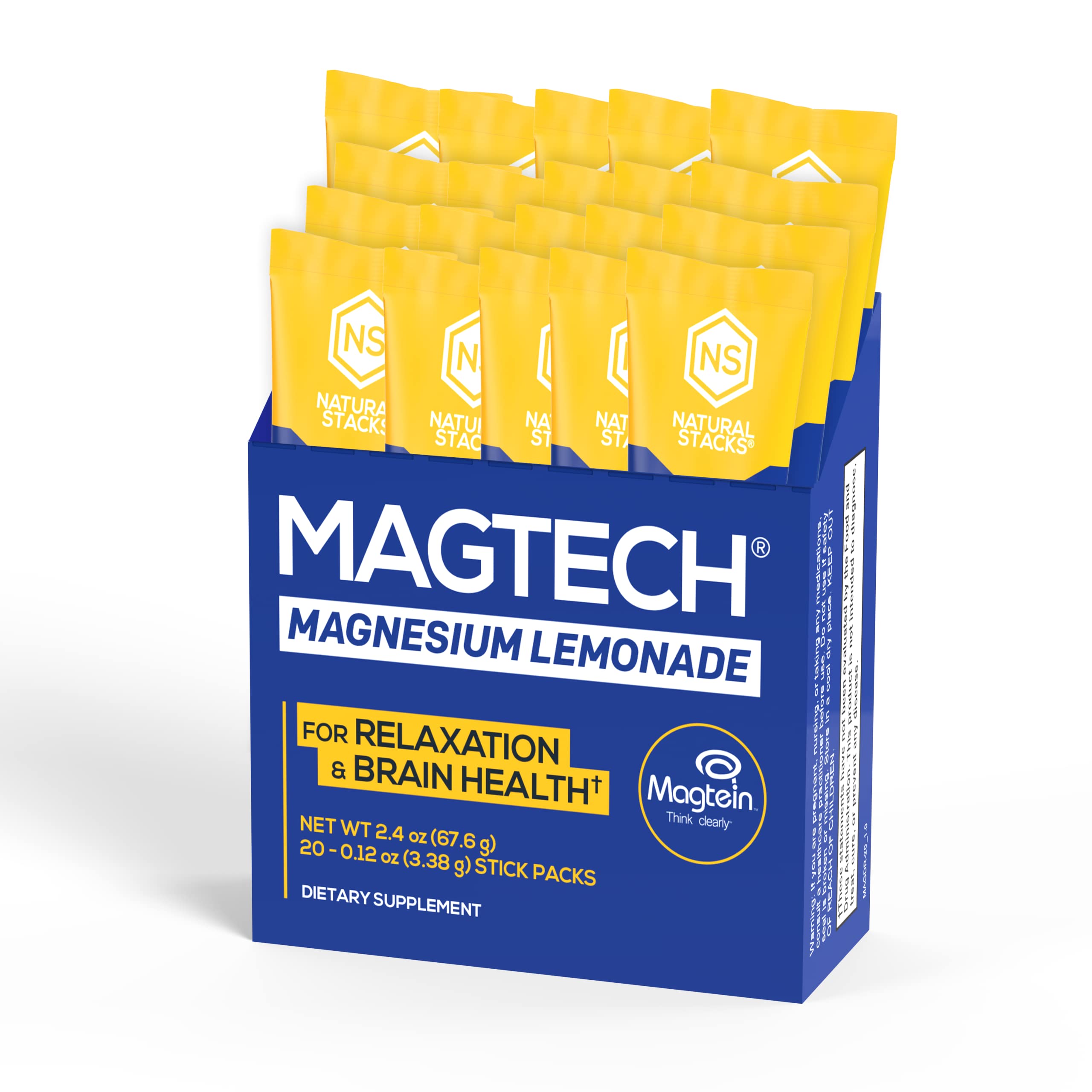 Foto 5 pulgar | Suplemento De Magnesio Natural Stacks Magtech Lemonade Drink - Venta Internacional.
