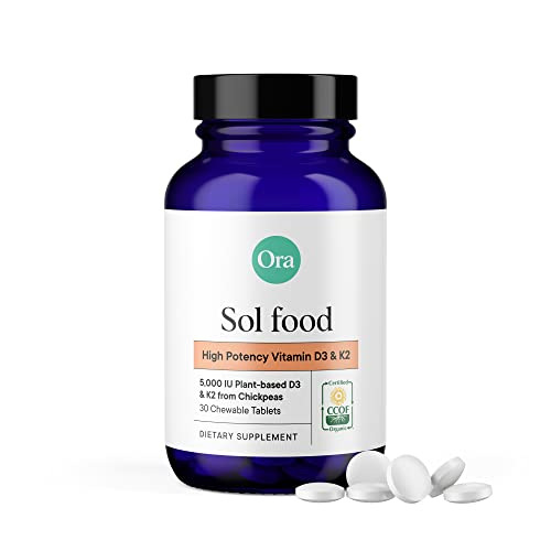 Foto 2 pulgar | Suplemento Ora De Vitamina D3 Orgánica 5000 Ui + K2 30 Tabletas - Venta Internacional.