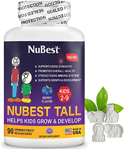 Foto 1 | Suplemento Nubest Tall Kids En Tabletas Masticables 90 Unidades - Venta Internacional.