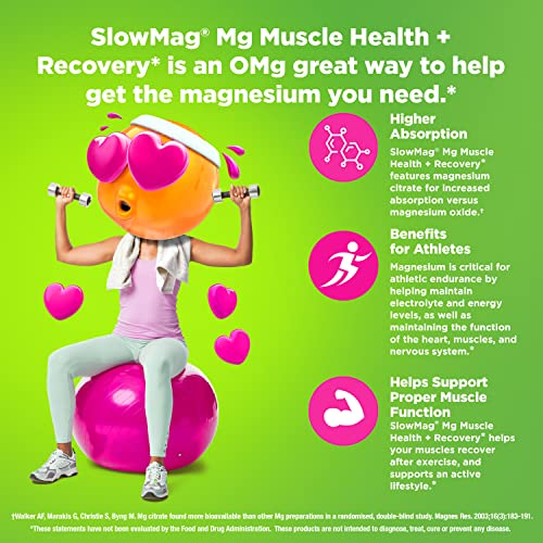 Foto 4 pulgar | Suplemento Slow-mag Slowmag Mg Muscle Health + Recovery Gumm - Venta Internacional.