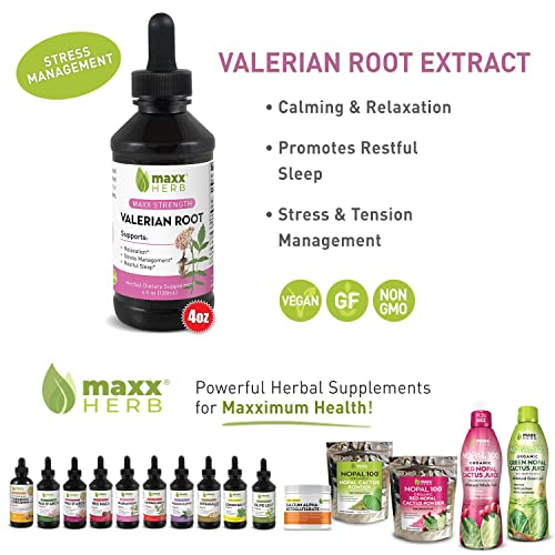 Foto 4 pulgar | Suplemento Maxx Herb, Extracto De Raíz De Valeriana, 120 Ml, Sin Alcohol - Venta Internacional.