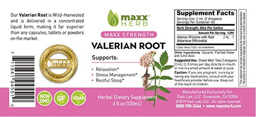 Foto 7 pulgar | Suplemento Maxx Herb, Extracto De Raíz De Valeriana, 120 Ml, Sin Alcohol - Venta Internacional.