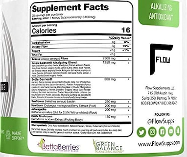 Foto 6 | Suplemento Flow Greens Citronela de 183 g-Venta Internacional