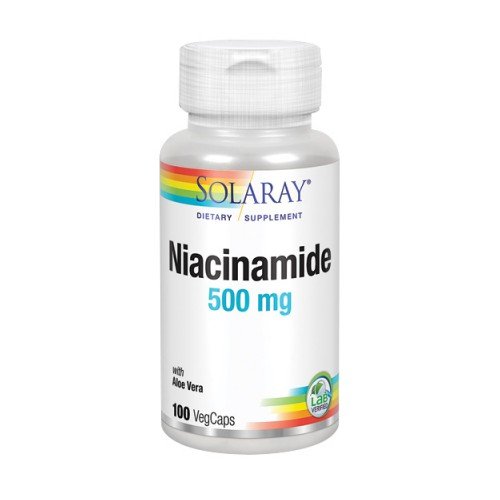 Foto 2 pulgar | Suplemento Solaray Niacinamida 100 Cápsulas 50 Mg - Venta Internacional.