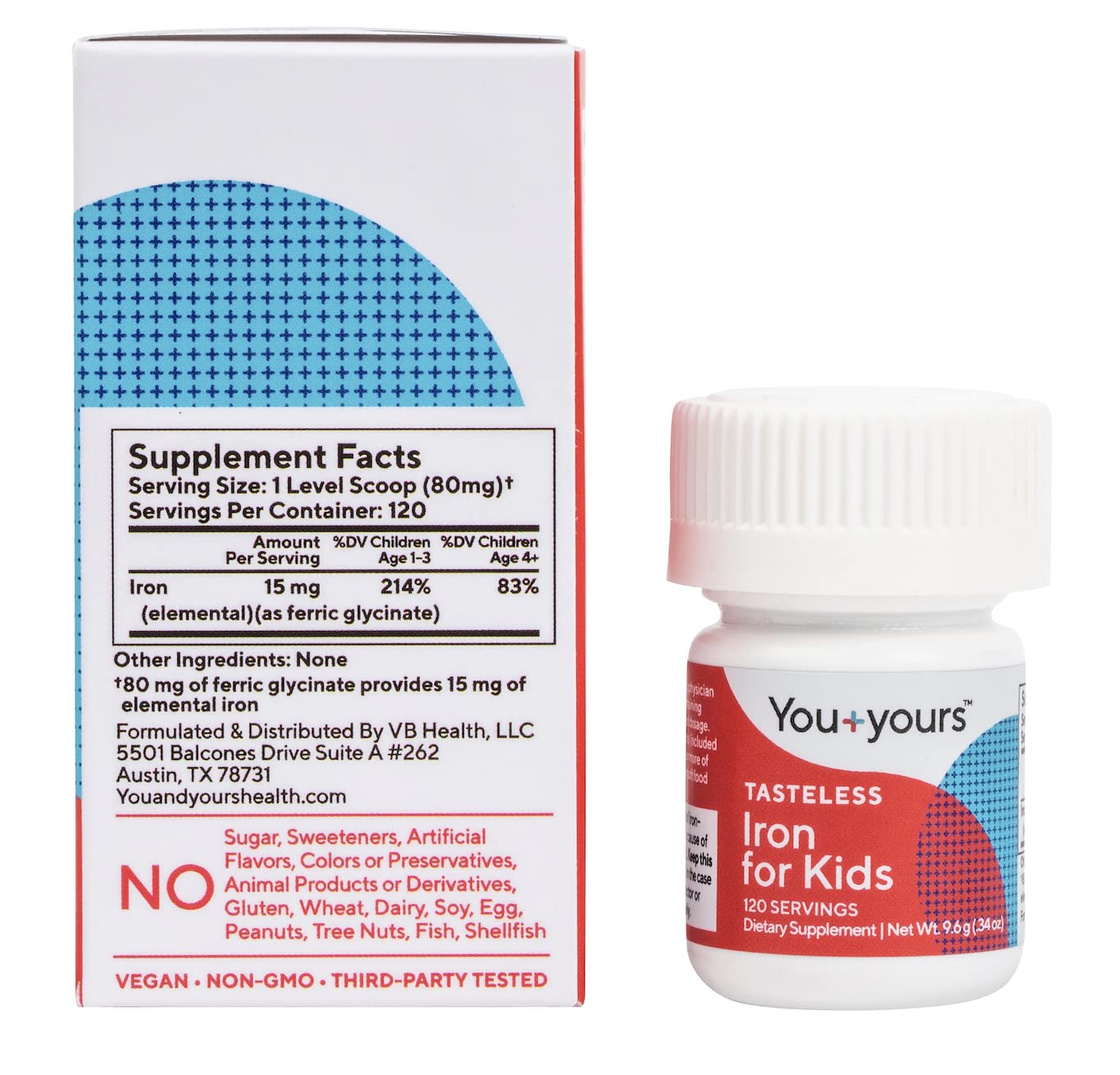 Foto 5 | Suplemento De Hierro You+yours Tasteless Para Niños - Venta Internacional.