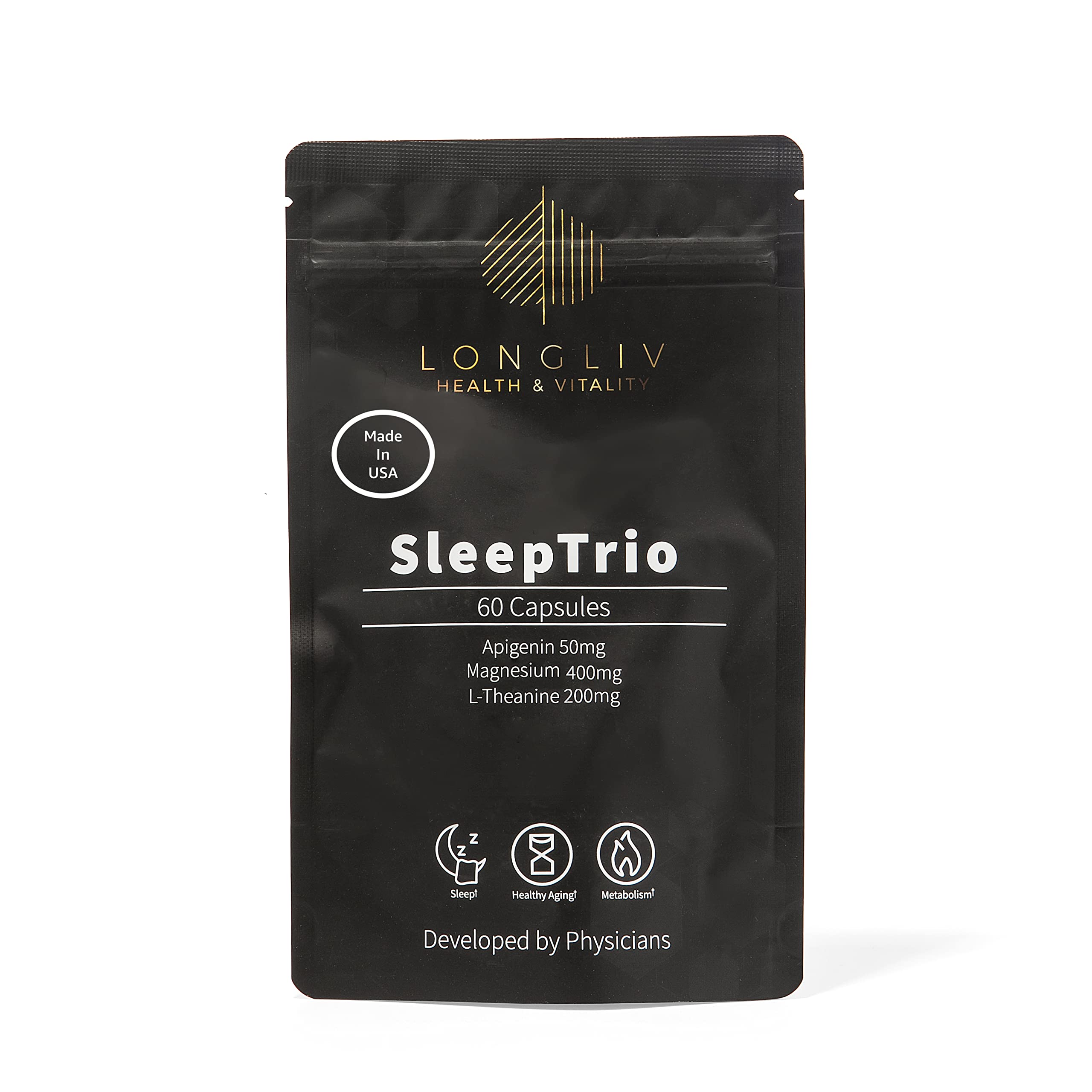 Foto 1 | Suplemento Para Dormir Longliv Magnesio Apigenina L-teanina - Venta Internacional.