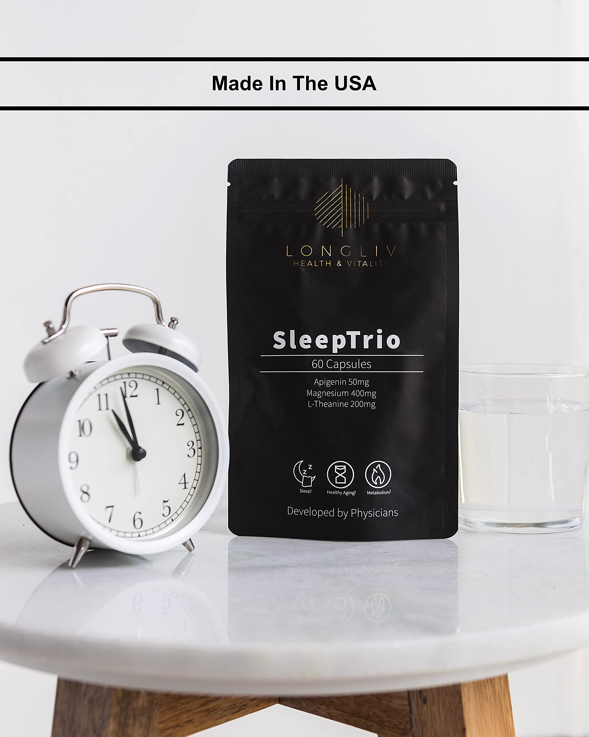 Foto 5 | Suplemento Para Dormir Longliv Magnesio Apigenina L-teanina - Venta Internacional.