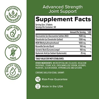 Foto 4 | Suplemento Zenwise: Glucosamina, Condroitina, Msm, Curcumina 180c - Venta Internacional.