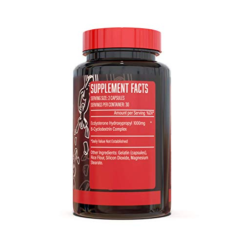 Foto 3 pulgar | Suplement Huge Supplements Ecdysterone Natural 60 Cápsulas - Venta Internacional.