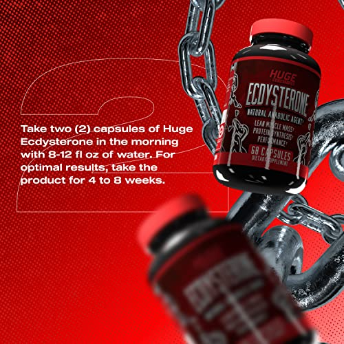 Foto 8 pulgar | Suplement Huge Supplements Ecdysterone Natural 60 Cápsulas - Venta Internacional.