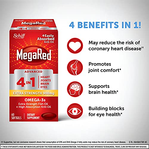 Foto 3 pulgar | Suplemento De Aceite De Pescado Megared + Aceite De Krill 900 Mg De Omega 3 60 Sof - Venta Internacional.