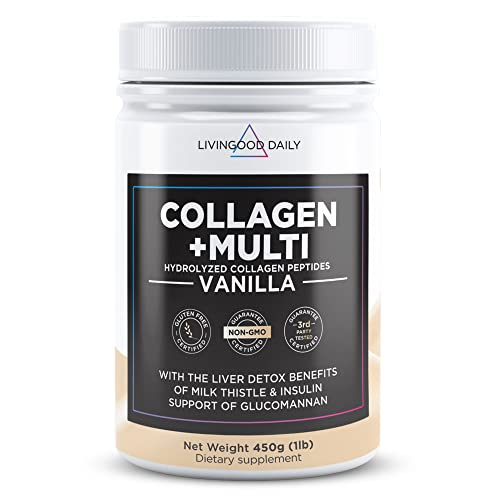 Foto 1 | Colágeno En Polvo Livingood Daily Vanilla 30 Porciones 454 G - Venta Internacional.