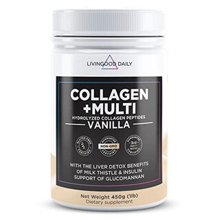 Foto 1 | Colágeno En Polvo Livingood Daily Vanilla 30 Porciones 454 G - Venta Internacional.