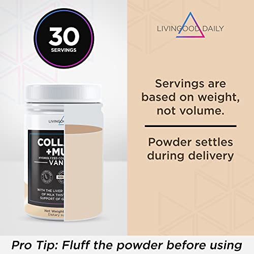 Foto 6 | Colágeno En Polvo Livingood Daily Vanilla 30 Porciones 454 G - Venta Internacional.