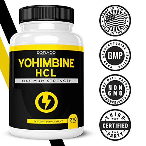 Foto 7 pulgar | Suplemento Dorado Nutrition Yohimbina Hcl 5 Mg 270 Cápsulas - Venta Internacional.