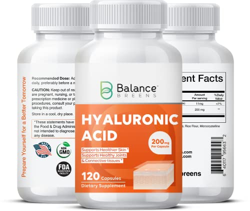 Foto 3 pulgar | Suplemento De Ácido Hialurónico Balancebreens 200 Mg 120 Cápsulas - Venta Internacional.
