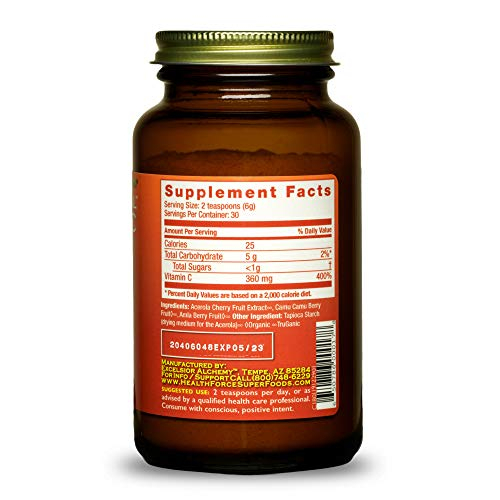 Foto 3 pulgar | Suplemento De Vitamina C 18 Verdaderamente Natural De Healthforce Superfoods - Venta Internacional.