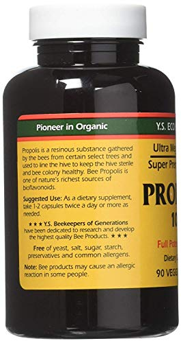 Foto 4 pulgar | Suplemento Ys Eco Bee Farms Propolis 1000, 90 Cápsulas (paquete De 4) - Venta Internacional.