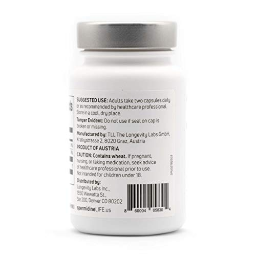 Foto 3 pulgar | Suplemento: Extracto De Germen De Trigo Spermidinelife De Longevity Labs - Venta Internacional.
