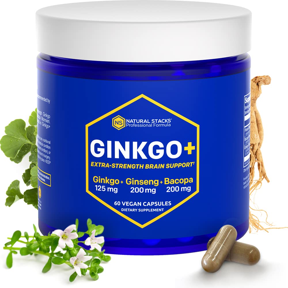 Foto 2 pulgar | Brain Supplements Natural Stacks Ginkgo Biloba Con Ginebras Panax - Venta Internacional.