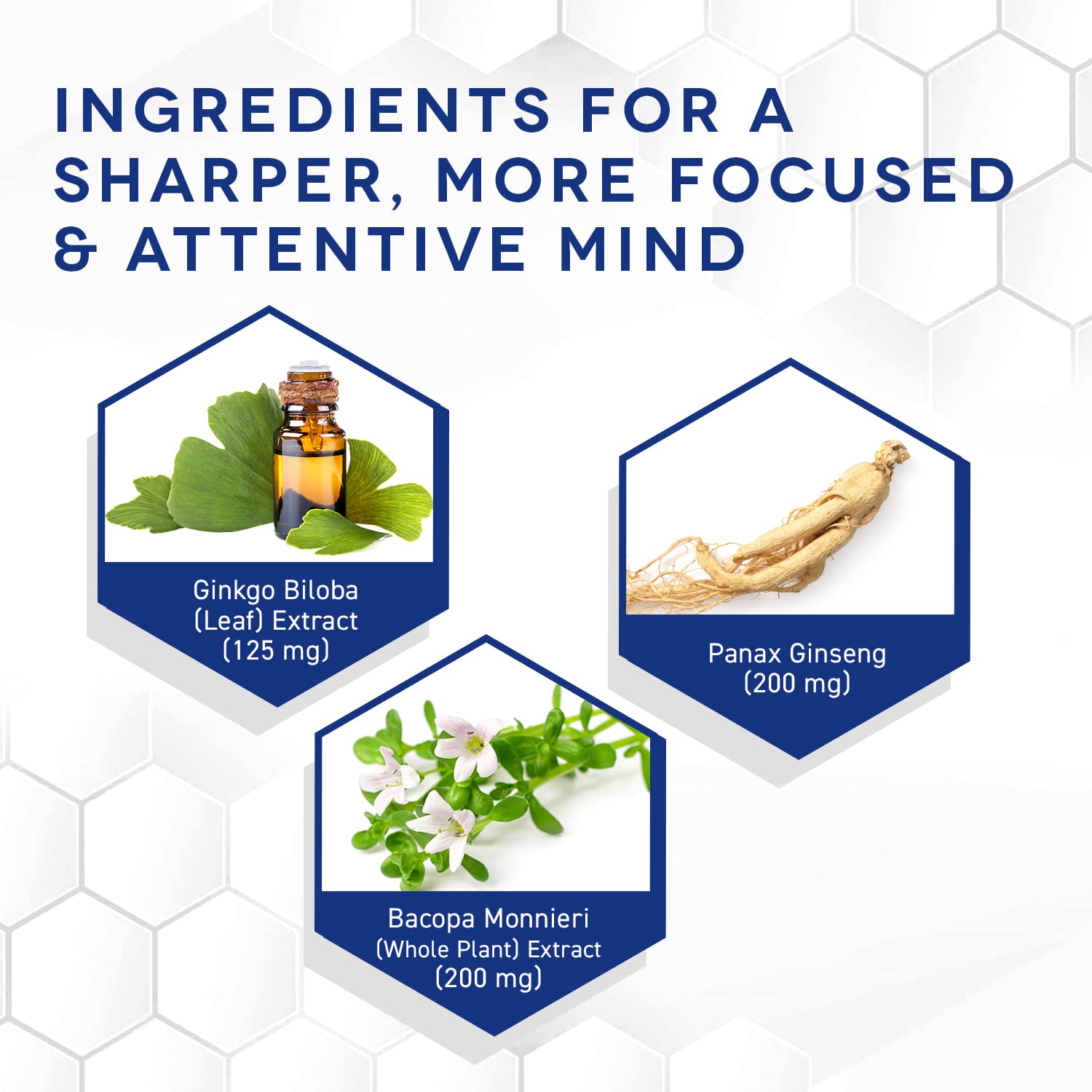 Foto 8 pulgar | Brain Supplements Natural Stacks Ginkgo Biloba Con Ginebras Panax - Venta Internacional.