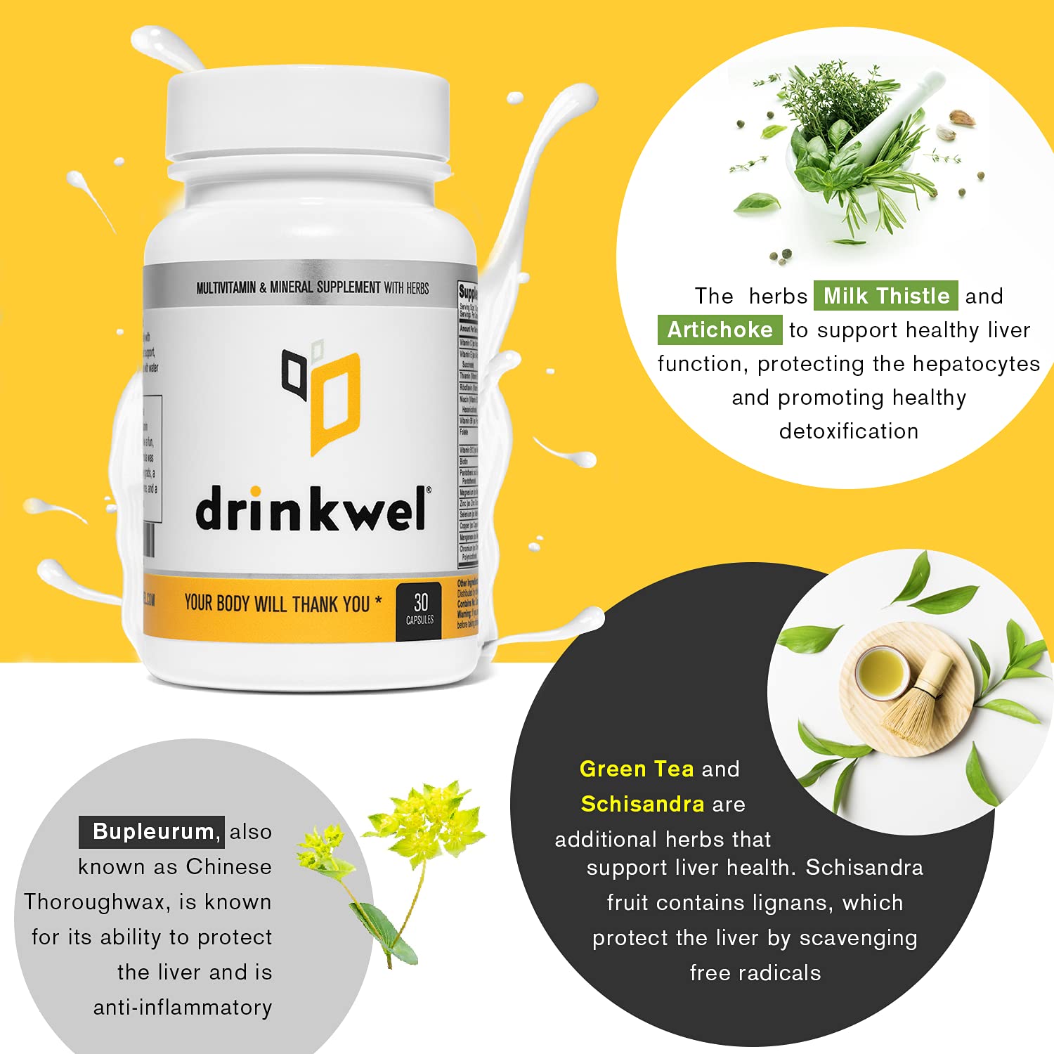 Foto 7 pulgar | Suplemento Drinkwel Better Mornings Multivitamin - Venta Internacional.