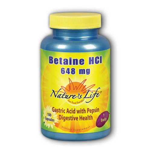 Foto 2 pulgar | Suplemento Nature's Life Betaine Hcl 100 Cápsulas (paquete De 4) - Venta Internacional.