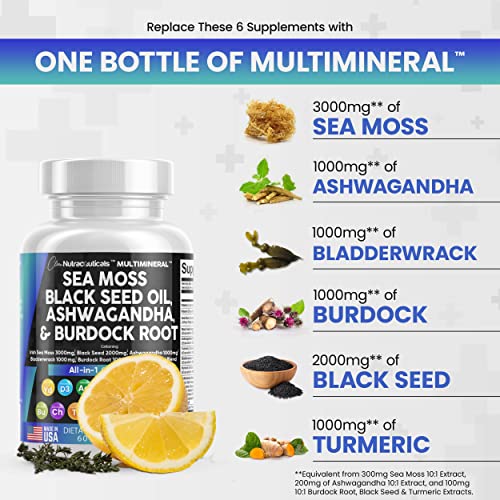 Foto 3 pulgar | Suplemento Clean Nutraceuticals Multimineral 3000 Mg De Musgo Marino - Venta Internacional.