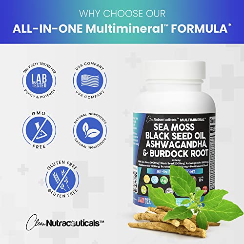 Foto 7 pulgar | Suplemento Clean Nutraceuticals Multimineral 3000 Mg De Musgo Marino - Venta Internacional.